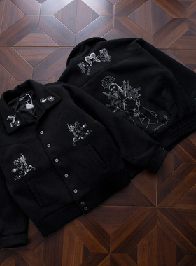 纯原顶板 ERD忧郁的富二代审判天使丘比特羊毛重磅夹克外套男女潮