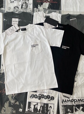 纯原顶板ERD忧郁的富二代基础小口袋圆领纯棉字母印花短袖T恤男女