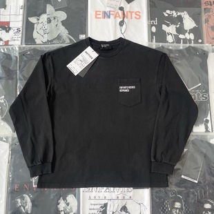 【纯原顶版】ERD忧郁的富二代字母口袋印花长袖卫衣T恤男女外套