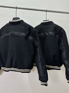 【纯原顶版】Dries Van Noten  DVN拉链棒球服毛呢外套棉服男女