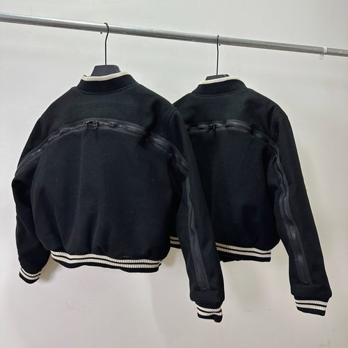 DriesVanNotenDVN拉链棒球服