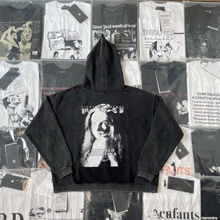 【纯原顶版】ERD忧郁的富二代克里蒂斯娜宽松水洗破坏连帽卫衣潮