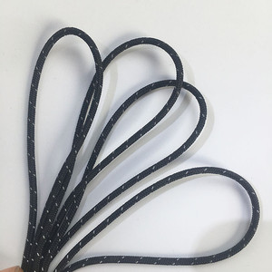 细绳黑条白拉链头拉攀拉链拉绳户外服饰箱包拉袢拉尾绳拉片黑跳白