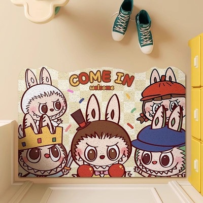 家用丝圈地垫入户门垫进门门口专用Labubu脚垫子门外耐脏防滑地毯