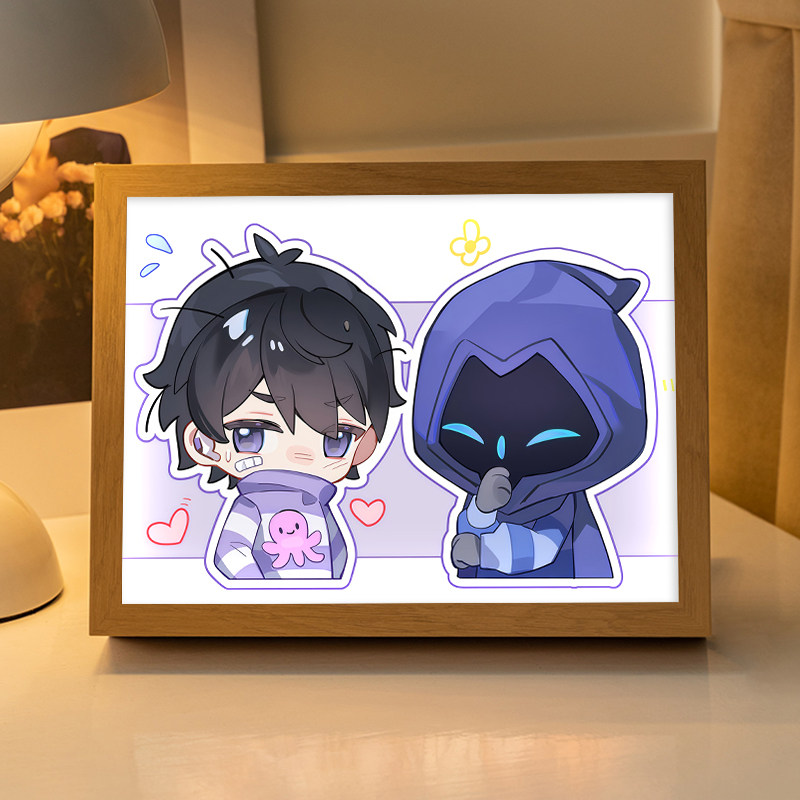 一绝周边无畏契约灯光画瓦罗兰特壹决ISO夜灯电竞房网吧游戏摆件