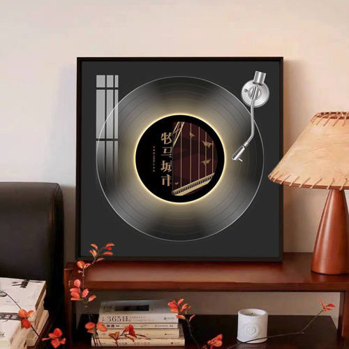 毛不易周边专辑黑胶唱片装饰画蓝牙音响发光挂画客厅电视柜面摆画