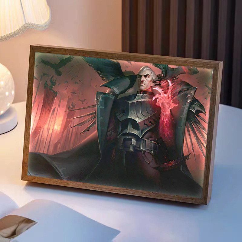 英雄联盟周边灯光画诺克萨斯乌鸦斯维因小夜灯LOL送礼物桌面摆件