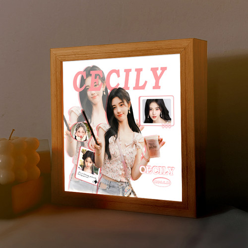 鞠婧祎周边蓝牙音响桌面相框小夜灯送生日礼物粉丝应援发光摆件