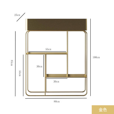 北欧轻奢花架现代多层铁艺置物架简约室内花架子客厅隔断花盆架u.