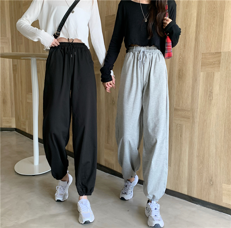 Real photo of 2021 spring new leisure sports pants