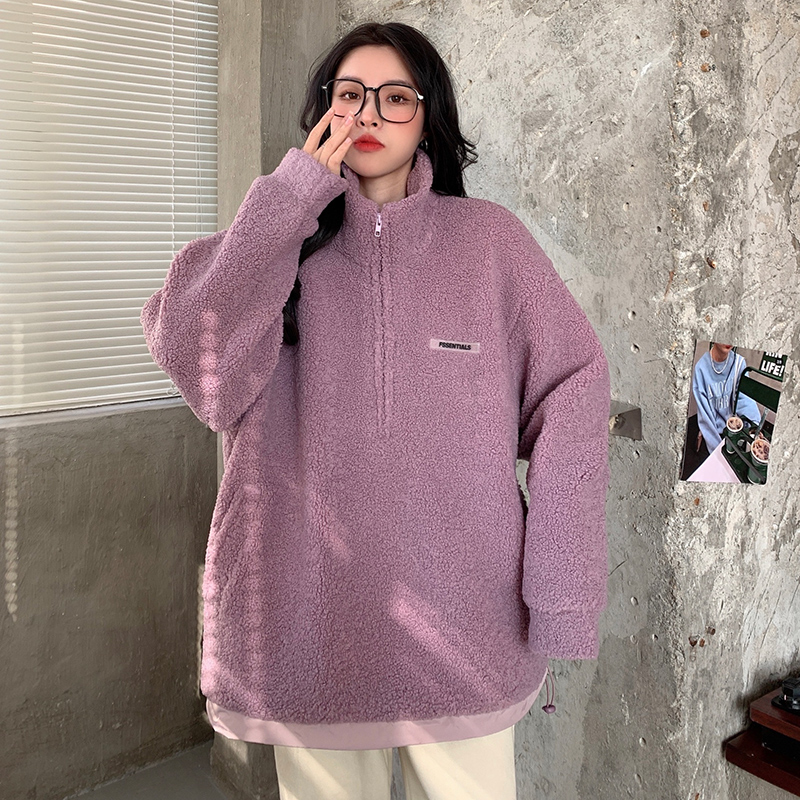 Women's winter high collar cashmere thick new large women's clothing