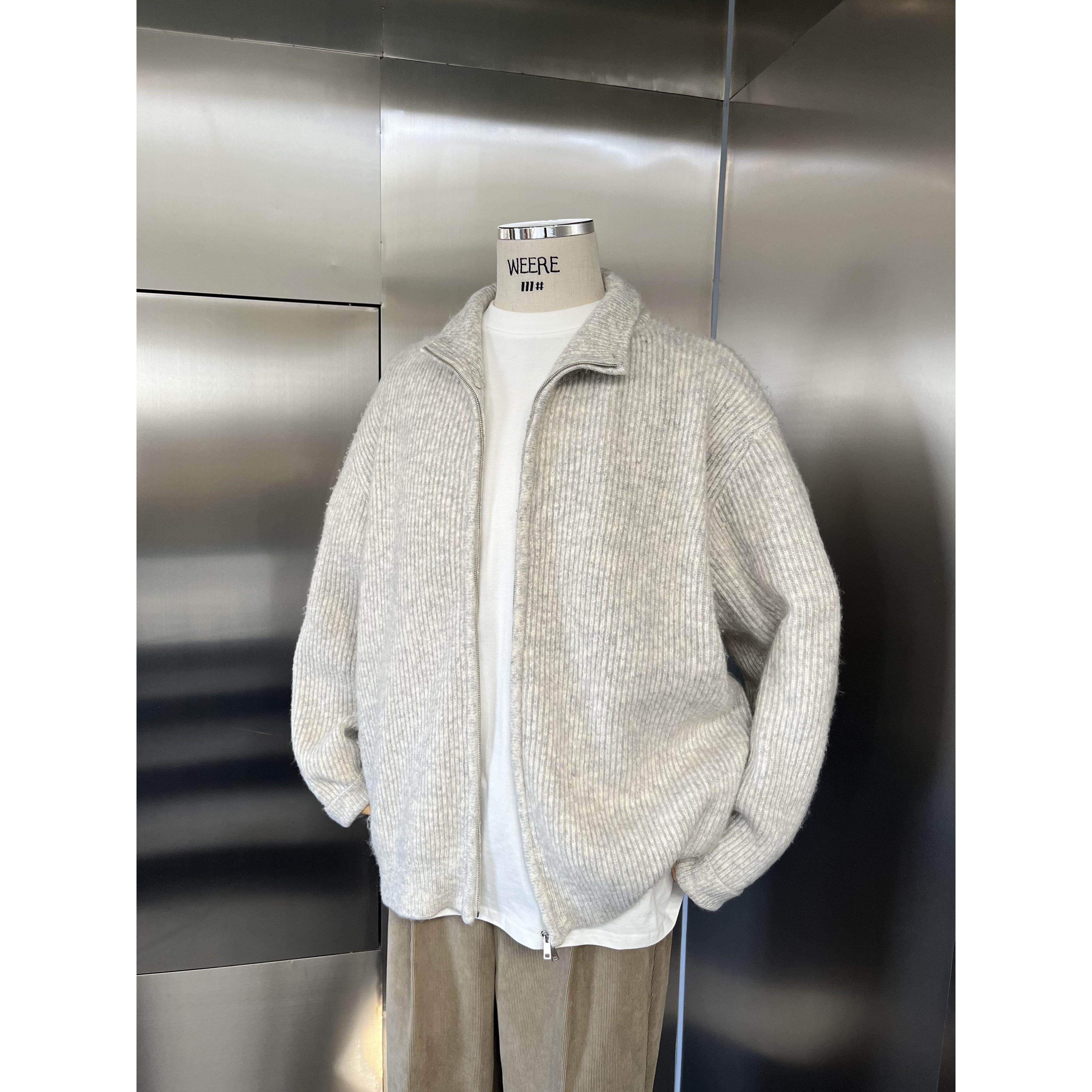 WEERE秋冬新品针织拉链外套原创慵懒宽松休闲高领毛衣开衫男女,男装,针织衫/毛衣,淘宝优惠券,粉丝福利购,淘宝优惠卷