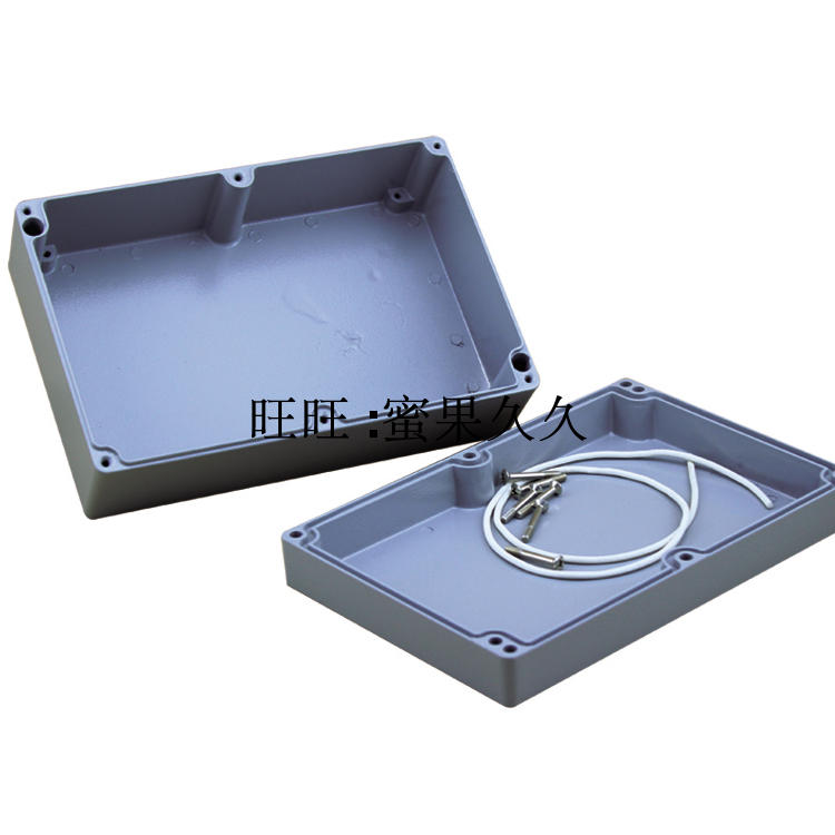 222*145*75金属防水盒铸铝6只螺丝电缆接线盒电源保护盒仪表壳体