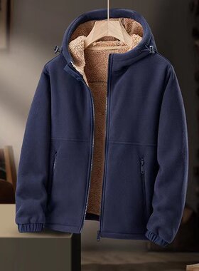 摇粒绒外套加厚保暖羊羔绒保暖衣