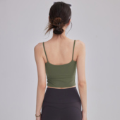 含胸垫瑜伽背心外穿透气美背运动内衣普拉提防震聚拢健身文胸吊带