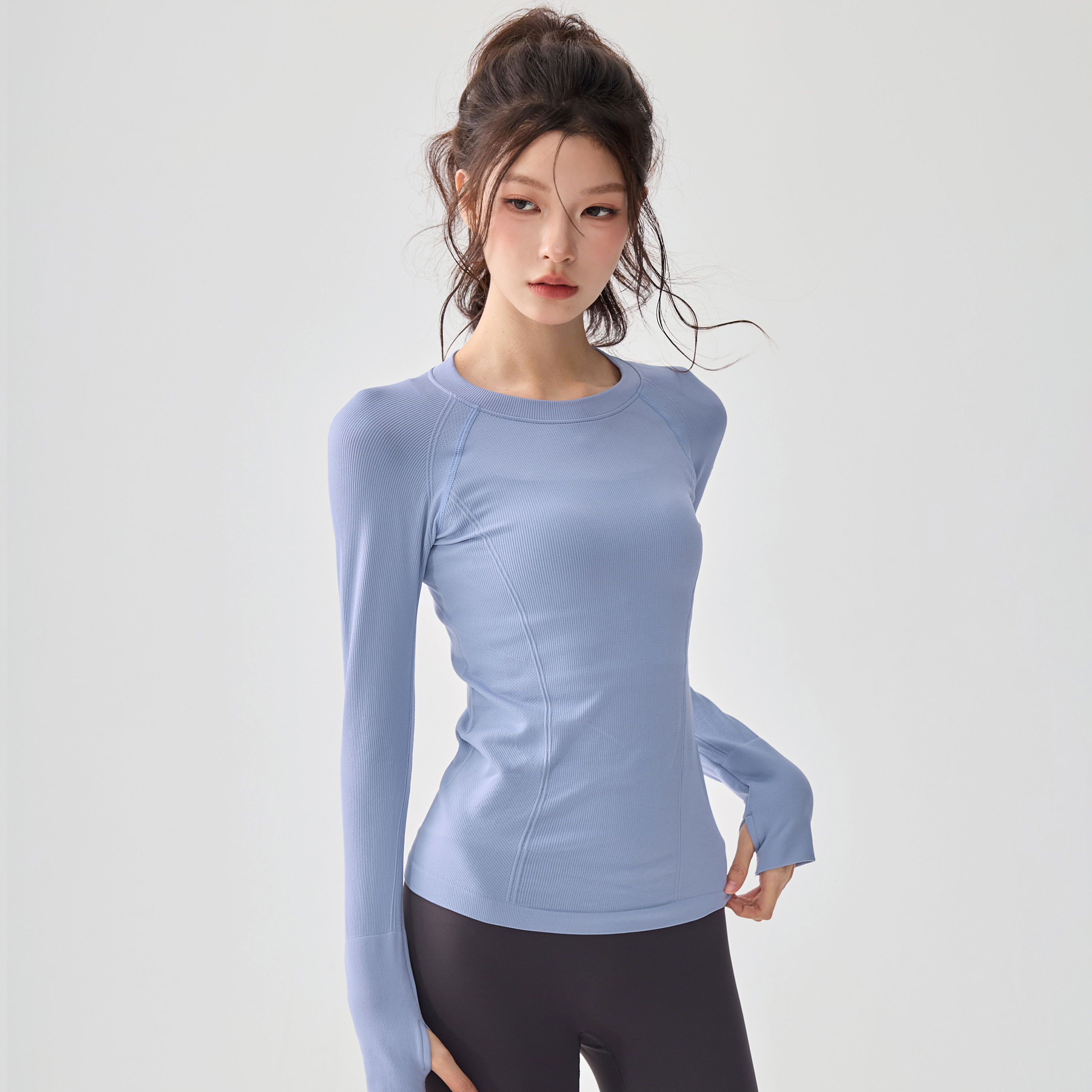 秋季新款跑步速干健身衣女