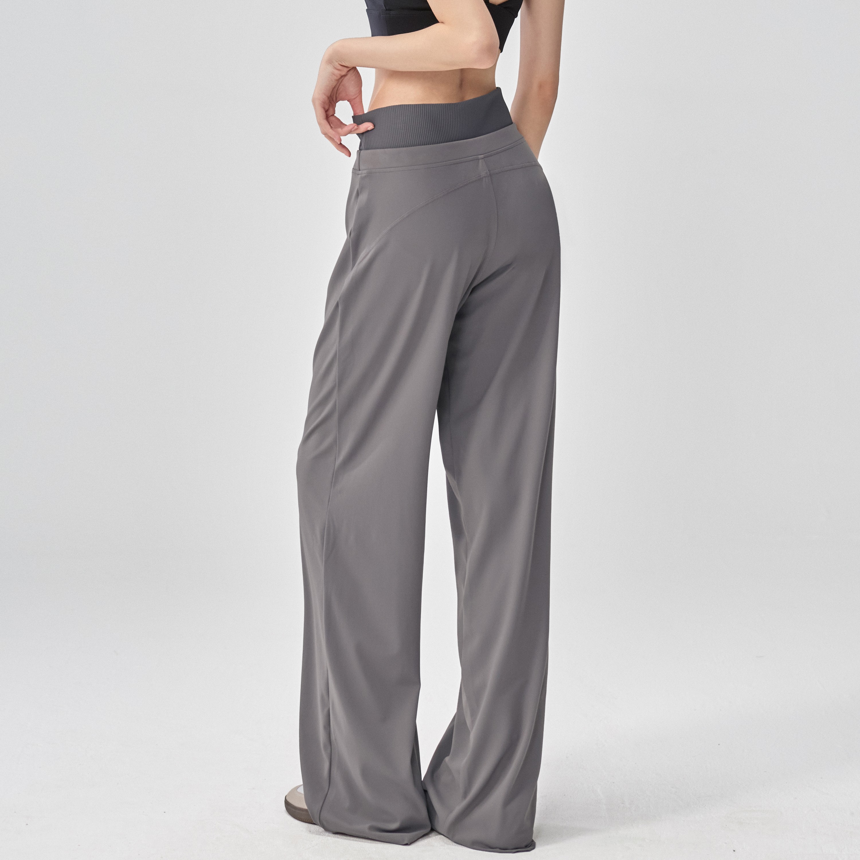 秋冬新瑜伽长裤女宽松阔腿健身裤