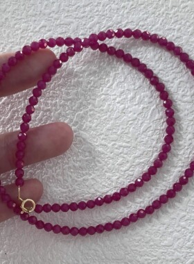 简约时尚百搭火龙果水晶项链