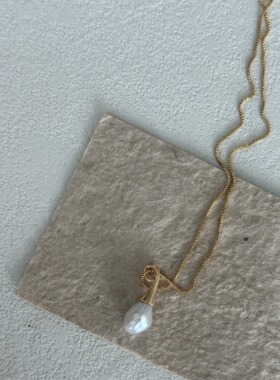 小胡子高级简约百搭气质可爱项链