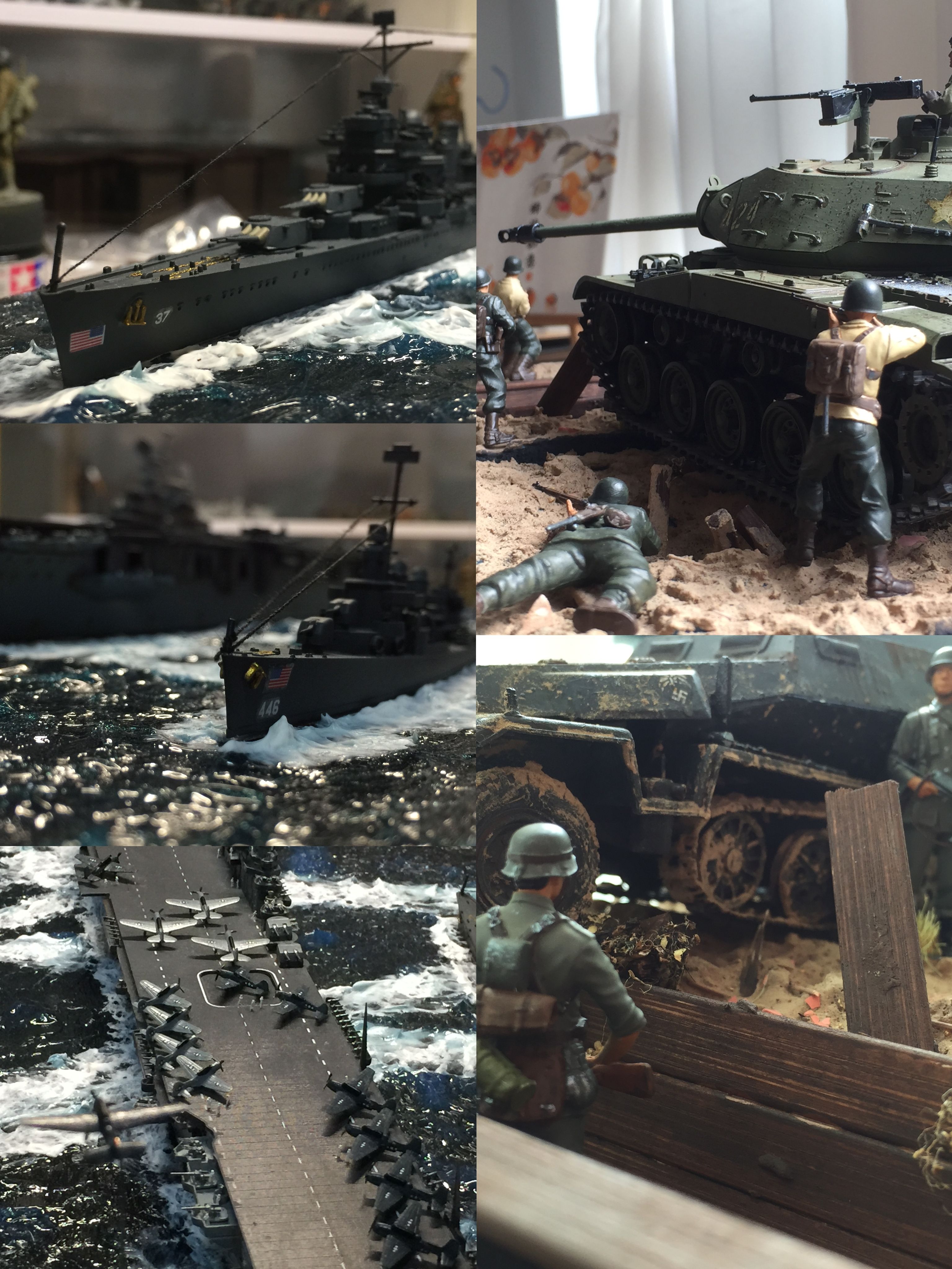 1/35 1/72二战现代田宫小号手威龙坦克装甲车船舰航母等成品模型