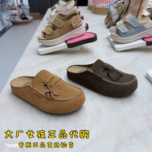 百丽吐司勃肯鞋女包头穆勒拖鞋