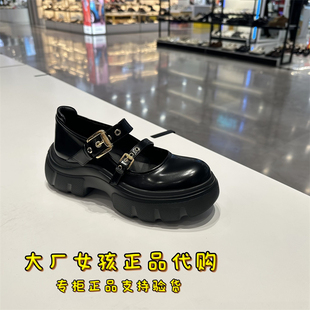 甜酷玛丽珍鞋 专柜正品 思加图2025春季 新款 ESF19AA5 厚底浅口女单鞋