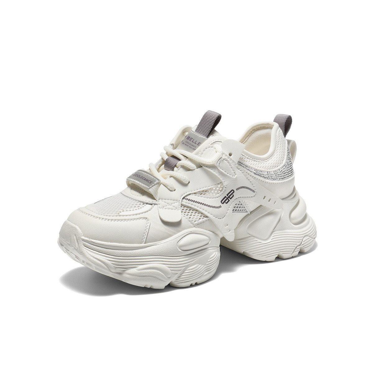 专柜正品百丽2026夏网面厚底增高老爹鞋女机能运动休闲鞋F4M1DBM6,女鞋,时尚休闲鞋,淘宝优惠券,粉丝福利购,淘宝优惠卷