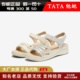 专柜正品 7AP05BL5 坡跟凉鞋 TATA他她2025夏休闲运动凉鞋 女羊皮法式