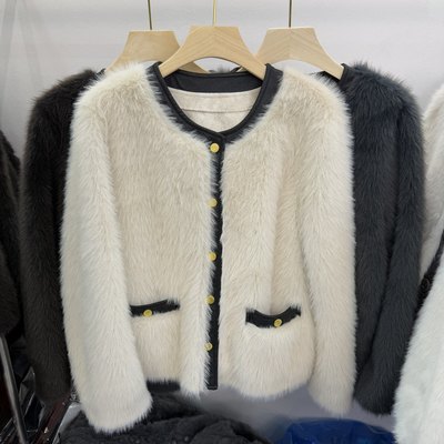 皮毛一体外套女秋冬2025新款爆款