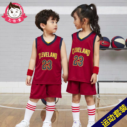 男童篮球服套装儿童球衣夏季9詹姆斯7运动速干衣小学生运动训练服