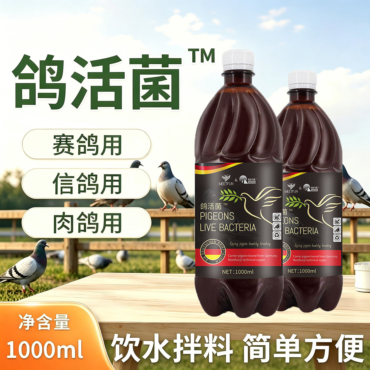 鸽活菌鸽专用活菌鸽子赛鸽信鸽鹦鹉鸟类养殖非鸽子药大全益生菌