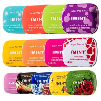 IMINT溢美滋无糖薄荷糖口香糖3盒