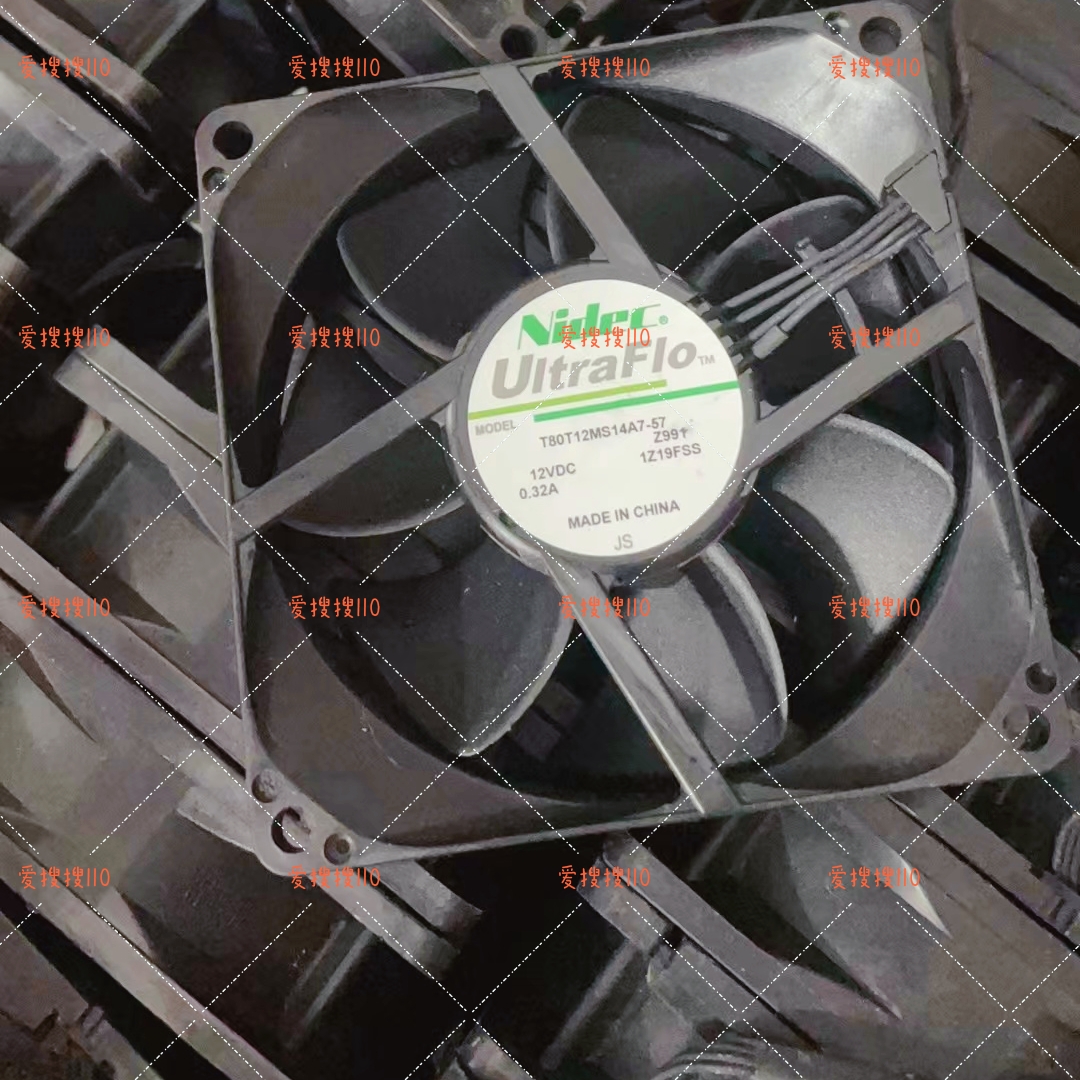802512V8厘米4线静音散热风机T80T12MS14A-57进口散热风扇