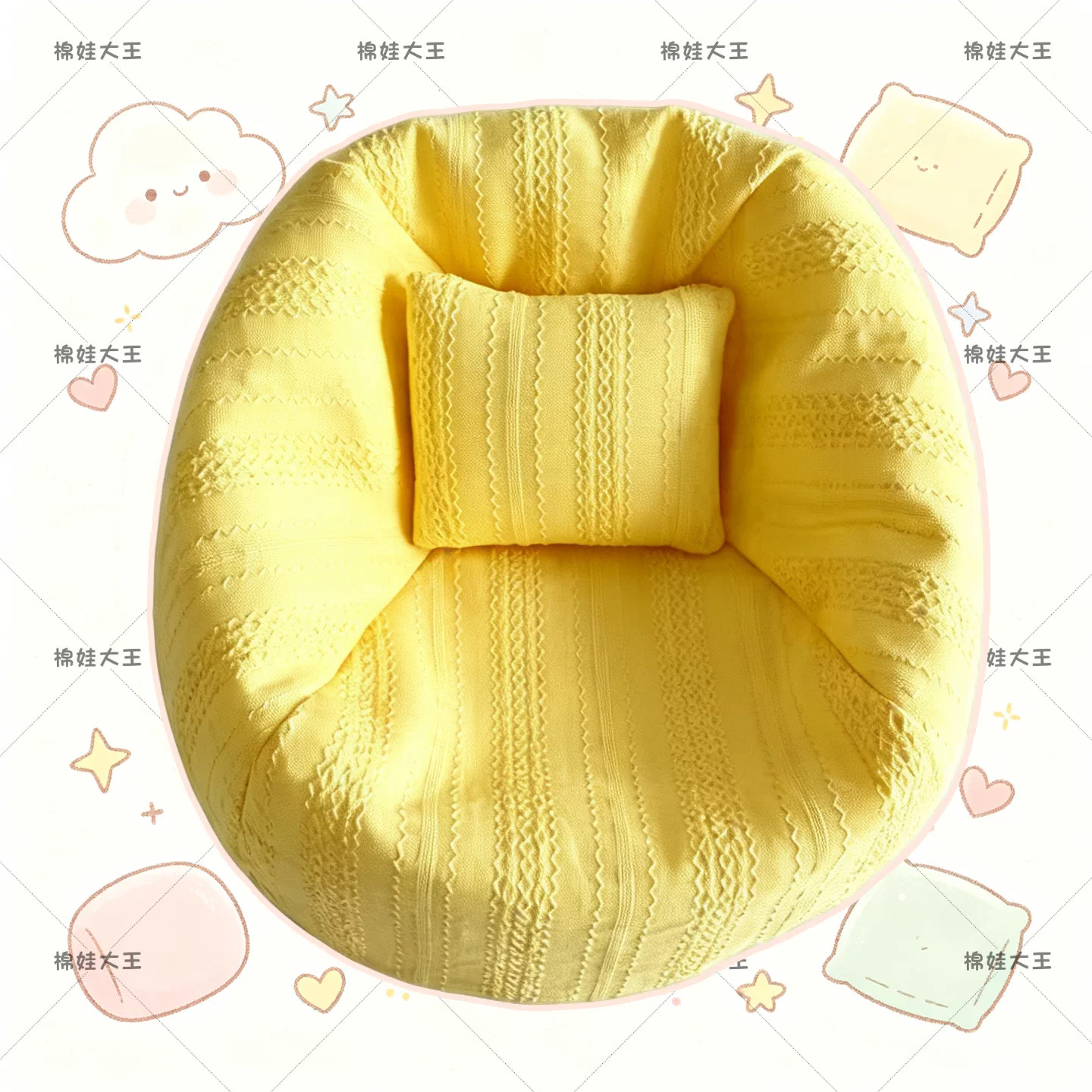 娃用迷你小沙发bjd娃娃ob11桌面摆件拉布布懒人座椅装饰微缩场景