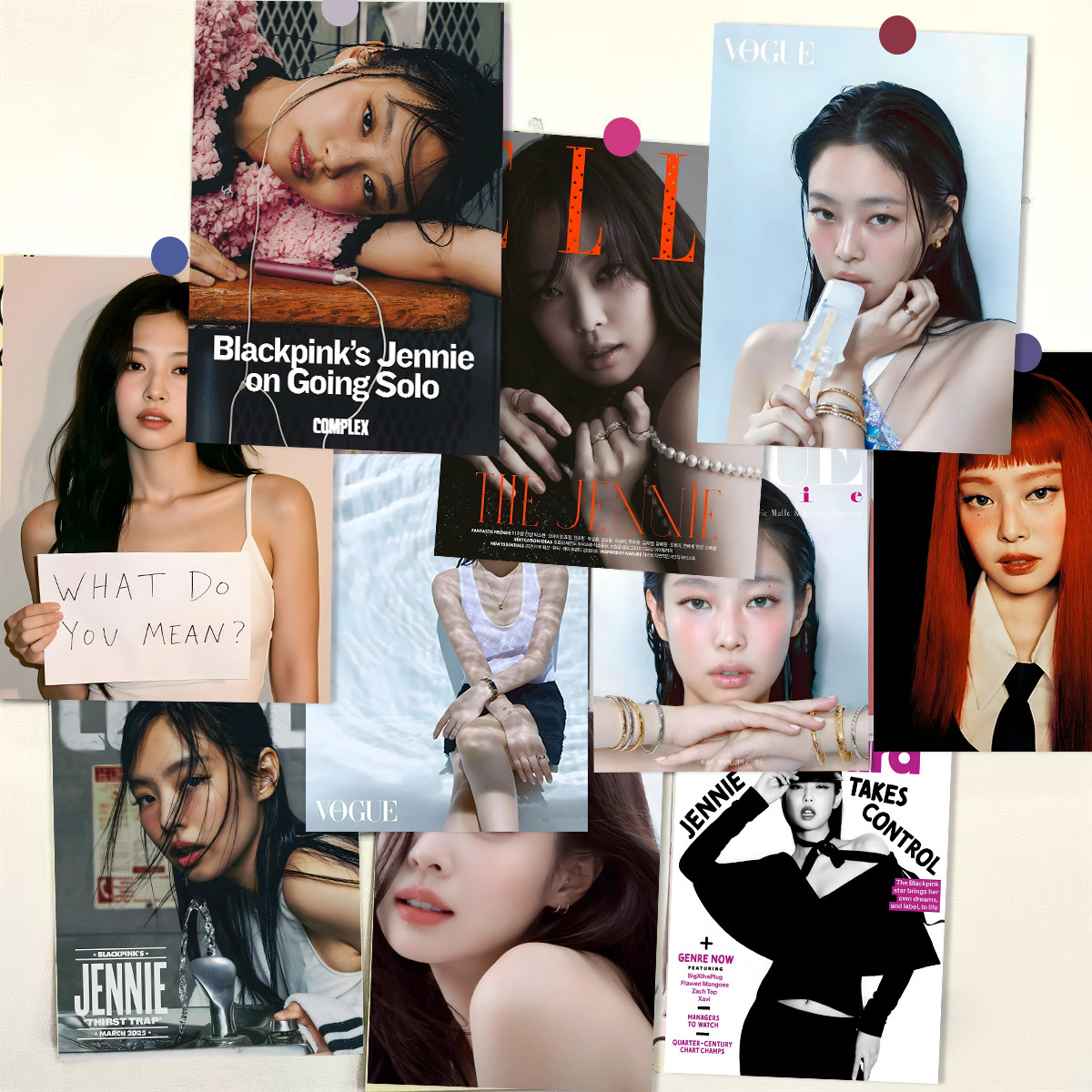 Jennie金珍妮海报墙贴ins风韩国爱豆房间宿舍卧室装饰房间墙纸