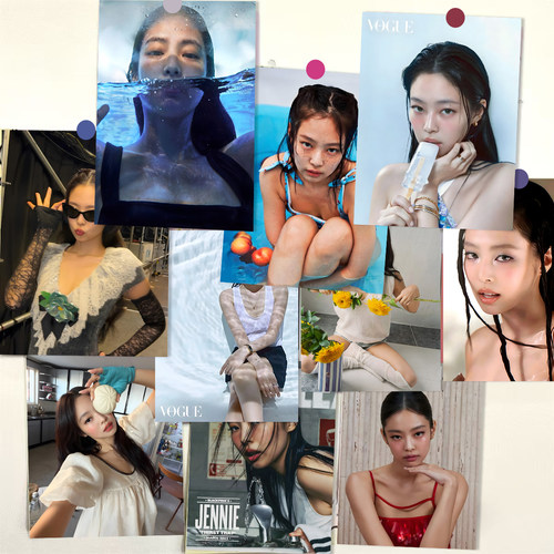 60张Jennie金珍妮墙贴海报ins韩国爱豆写真宿舍卧室装饰房间壁纸