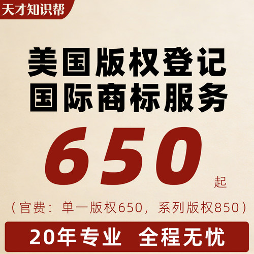 美国版权登记美术作品图片申请软件著作权墨西哥商标注册转让出售