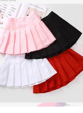 黑色小女孩校服舞蹈表演出百褶裙