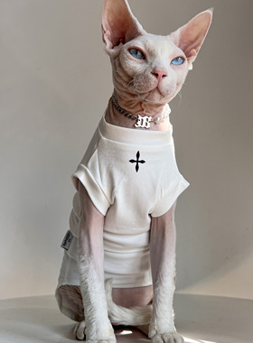 SPHYNX PLANET德文衣服无毛猫斯芬克斯夏比鲁斯薄款无袖空调背心