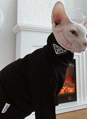 SPHYNX PLANET德文衣服斯芬克斯无毛猫春季纯棉打底蔡徐坤潮宠物
