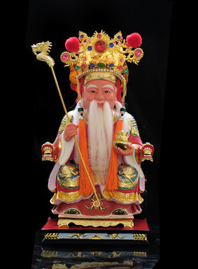 金箔精品玄天上帝帽财神妈祖福德正神天公神明帽天上圣母摆件