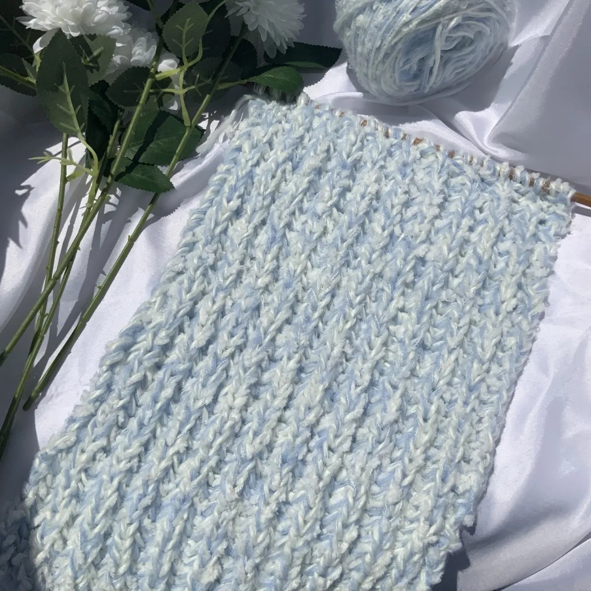 蓝色风车|围巾毛衣专用混线diy新款手编特色长毛手混线毛线冰岛