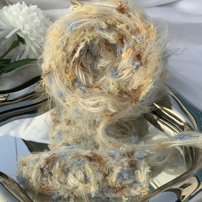 敦煌•遗韵|diy新款手编特色长毛网红手混线毛线团海马毛编织