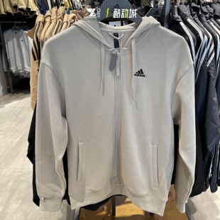 adidas阿迪达斯正品外套男女情侣刺绣logo加绒保暖舒适夹克IV7604