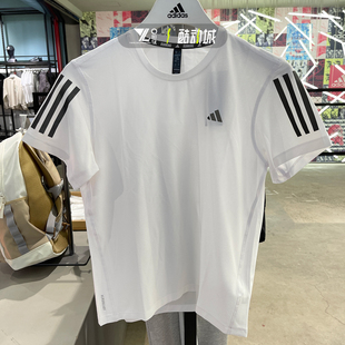 ADIDAS阿迪达斯女子半袖速干运动训练透气休闲圆领短袖T恤 IK7442