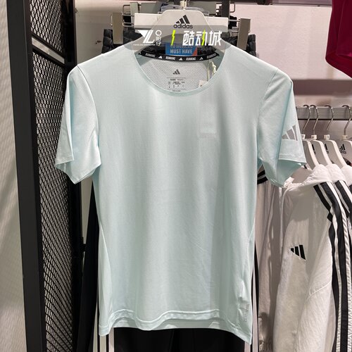 专柜正品Adidas女子简约纯色半袖