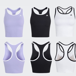 阿迪达斯三叶草女子低强度运动内衣一片式美背JY6966 6967 7002