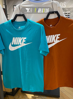 nike耐克男女经典款大logo薄款圆领短袖T恤AR5005-345 DX1986-246