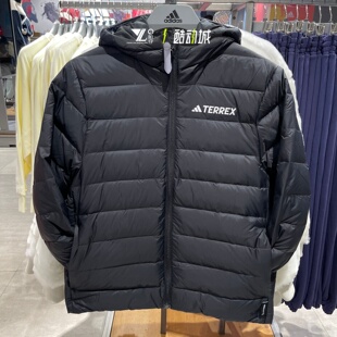 adidas阿迪达斯TERREX户外轻薄羽绒服女子保暖防风外套夹克KB2149