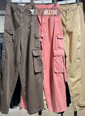 阿迪达斯三叶草男子多口袋工装风牛仔裤长裤KD4113 4114 KE0468